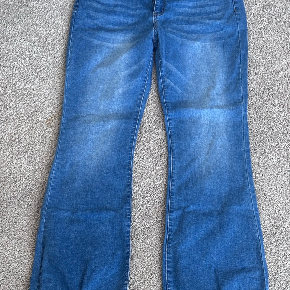 Kunmi Wide Leg Classic Blue Women's Jeans
